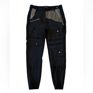 NU Stylish Unique Black Cargo Pants with Patch and Zipper Details. Denmark.